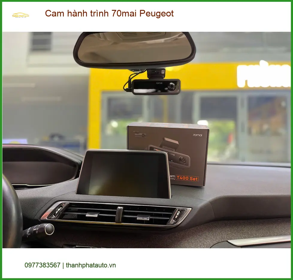 Bác Lân lắp Cam hành trình 70mai cho Peugeot 2008 tại Hóc Môn để lái xe an toàn ảnh thực tế 2
