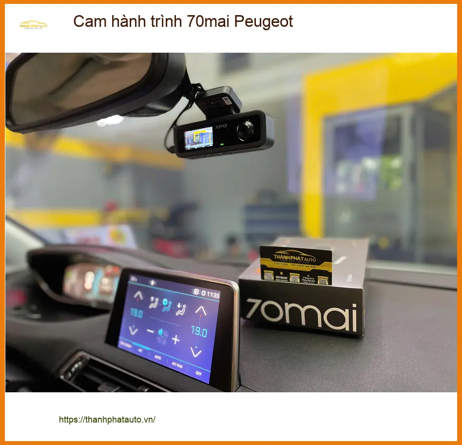 Bác Lân lắp Cam hành trình 70mai cho Peugeot 2008 tại Hóc Môn để lái xe an toàn ảnh thực tế 5