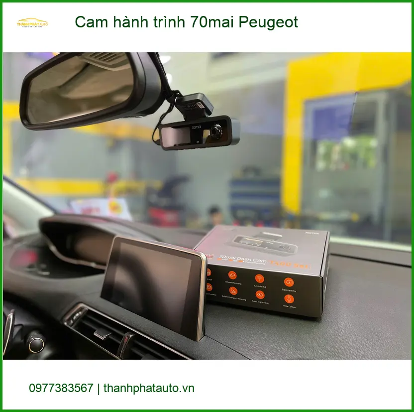 Anh Minh lắp cam hành trình 70mai cho Peugeot tại Quận 2 để ghi lại hành trình an toàn ảnh thực tế 3