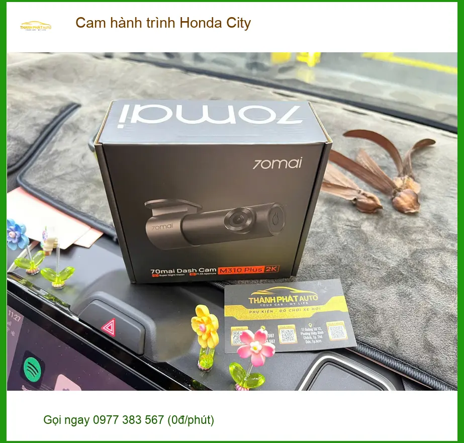 Chị Thảo lắp cam hành trình Honda City tại Quận Bình Thạnh để yên tâm lái xe ảnh thực tế 2