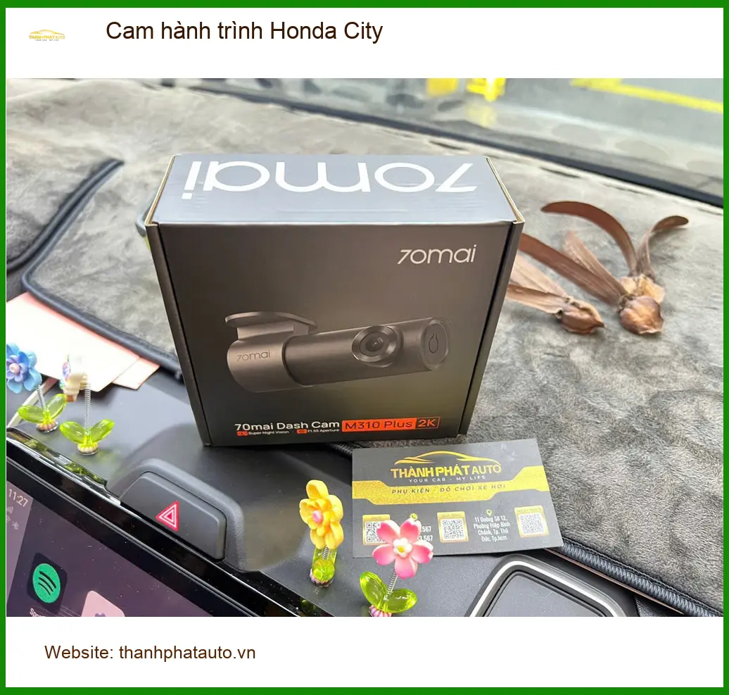 Anh Khang lắp cam hành trình Honda City tại Quận Tân Bình, phòng va chạm bất ngờ ảnh thực tế 2