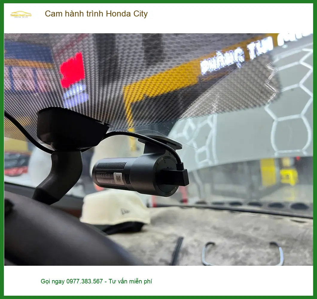 Anh Phước lắp cam hành trình Honda City tại Quận 10 để ghi lại hành trình rõ nét ảnh thực tế 2