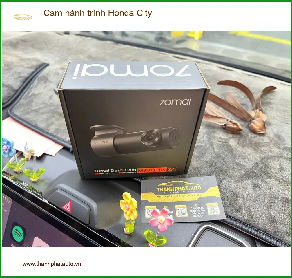 Anh Kiệt lắp cam hành trình Honda City tại Quận 9 phòng trường hợp va chạm ảnh thực tế 2