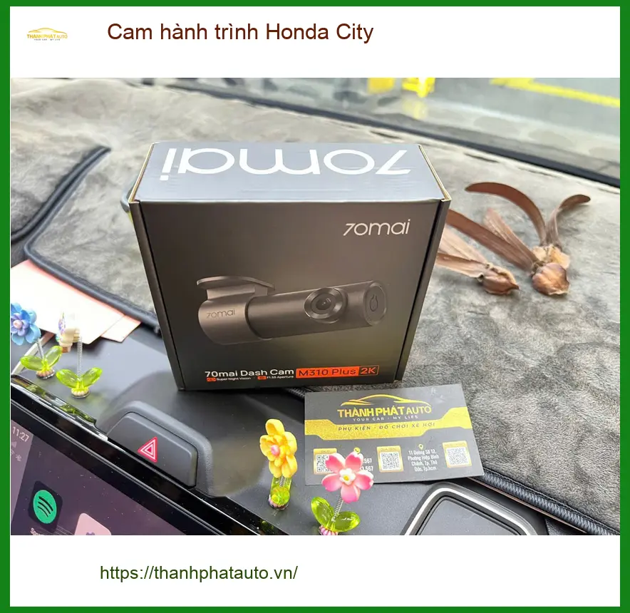 Anh Minh lắp cam hành trình Honda City tại Quận 12 để ghi lại mọi khoảnh khắc an toàn