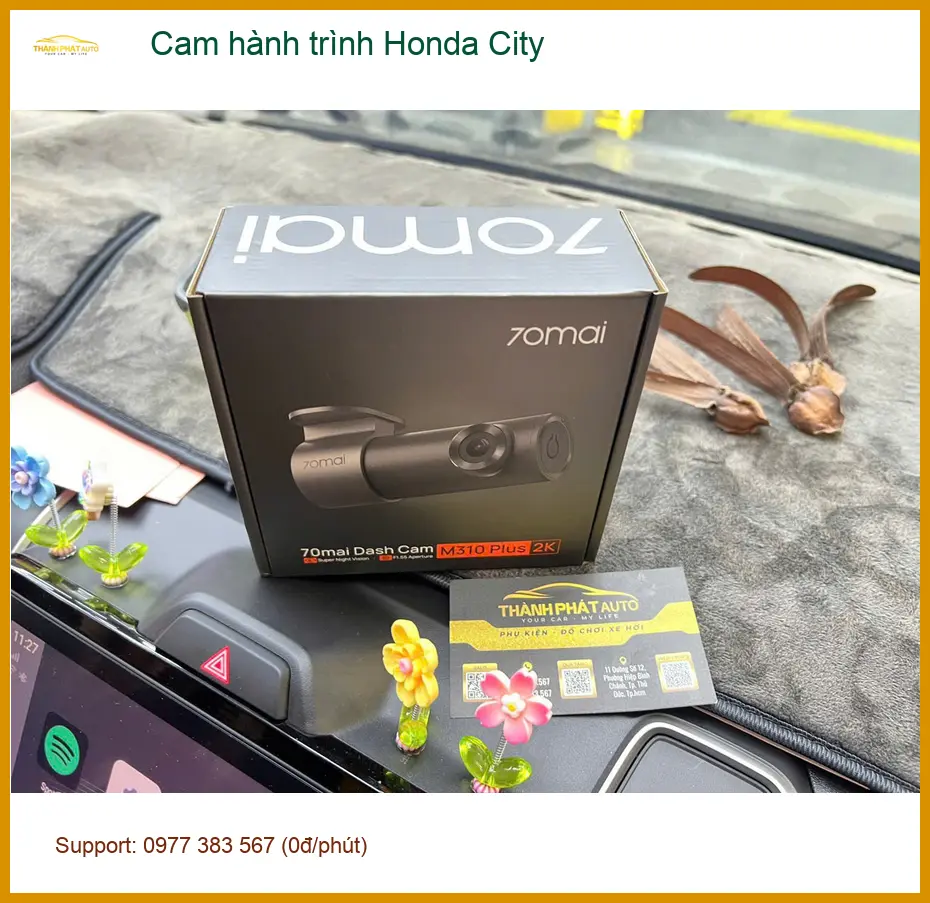 Anh Khải lắp cam hành trình Honda City tại Quận Tân Phú để an tâm mọi nẻo đường ảnh thực tế 3