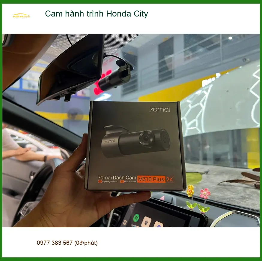 Anh Dũng lắp cam hành trình Honda City tại Quận 6 vì thường xuyên đi đường đông đúc ảnh thực tế 2