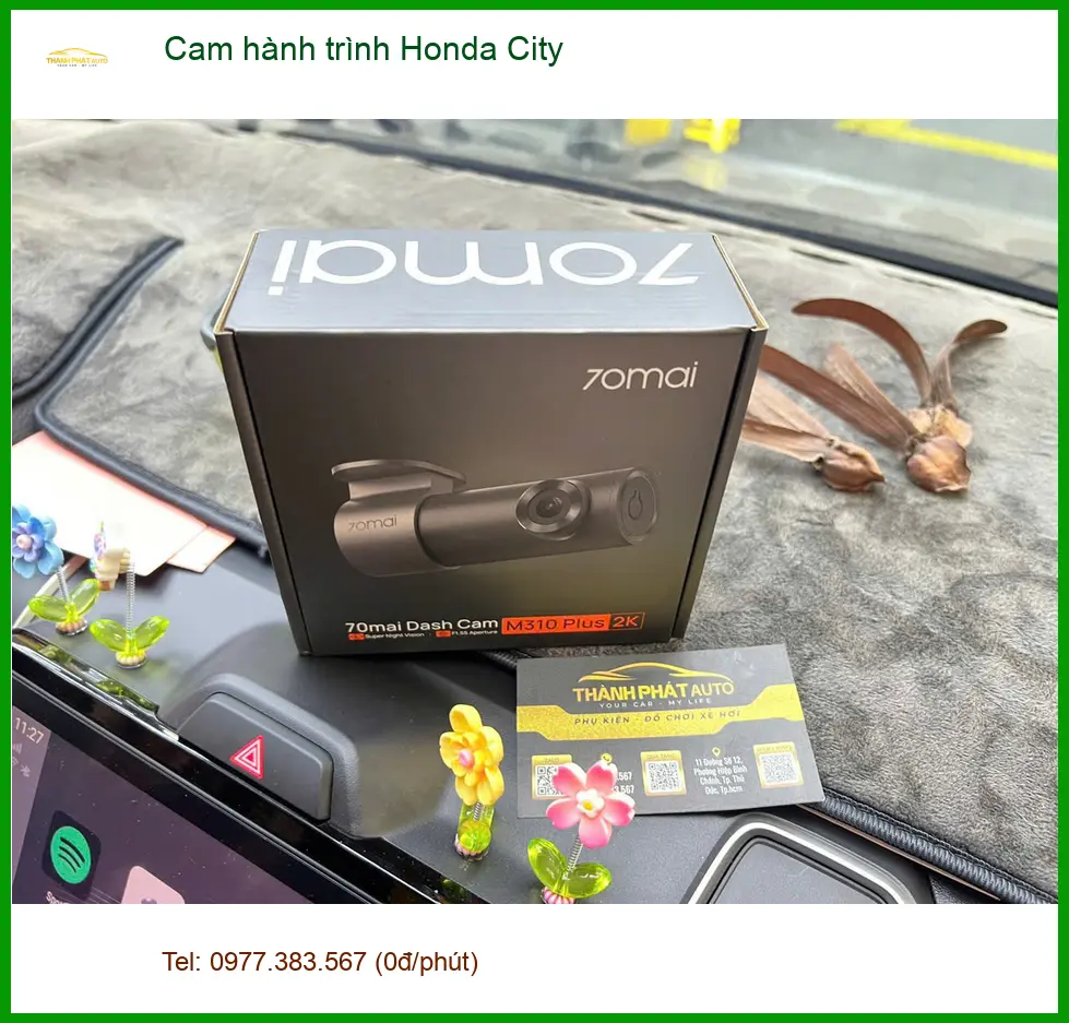 Anh Dũng lắp cam hành trình Honda City tại Quận 6 vì thường xuyên đi đường đông đúc ảnh thực tế 4