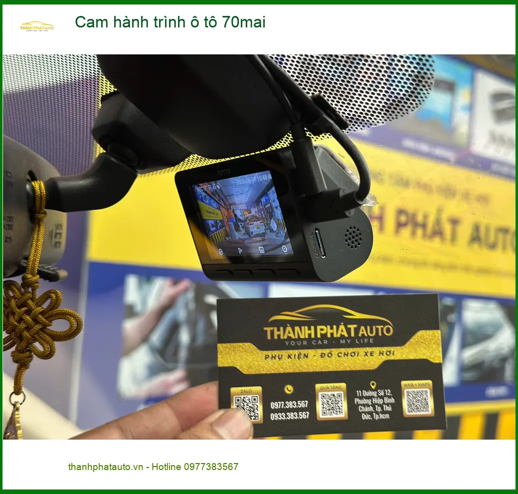 Chị Thùy lắp Cam hành trình ô tô 70mai cho Honda CRV tại Củ Chi để an tâm lái xe trên đường xa ảnh thực tế 3