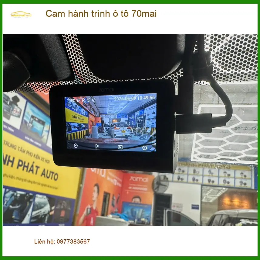 Chị Thanh gắn Cam hành trình 70mai cho Kia Seltos tại Gò Vấp an toàn hơn ảnh thực tế 2