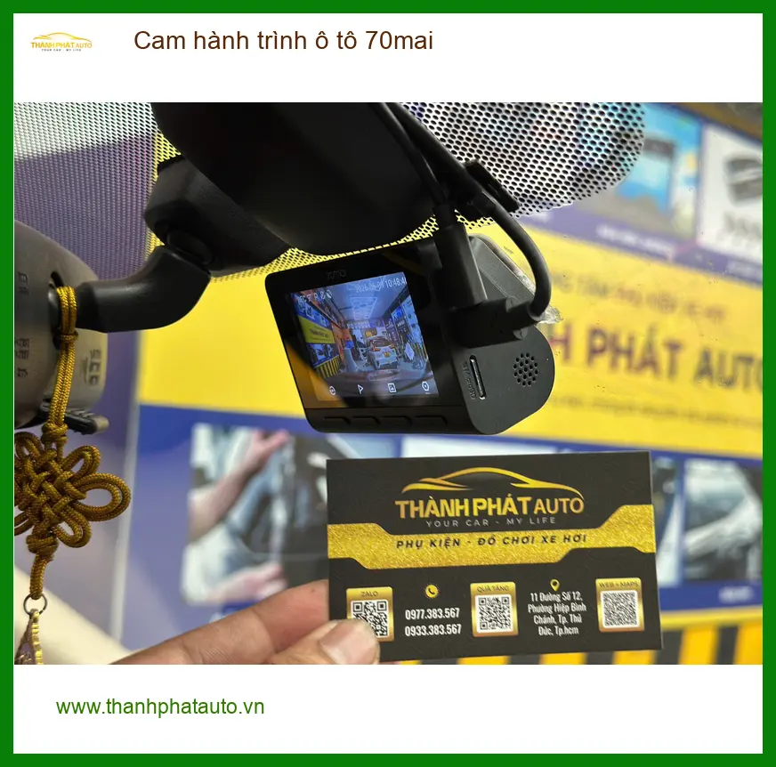 Chị Thanh gắn Cam hành trình 70mai cho Kia Seltos tại Gò Vấp an toàn hơn ảnh thực tế 3