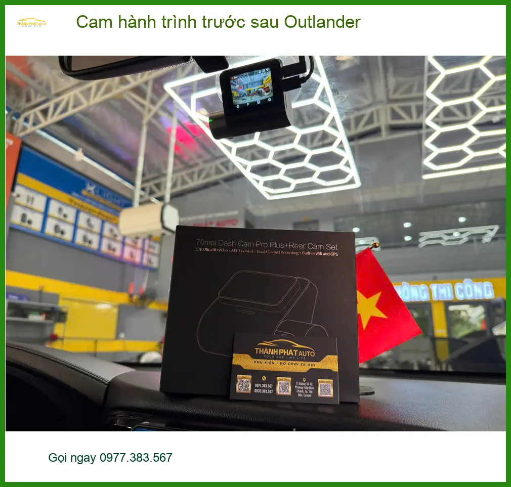 Anh Nhật lắp cam hành trình trước sau Outlander Quận 1 ghi lại hành trình rõ nét ảnh thực tế 3