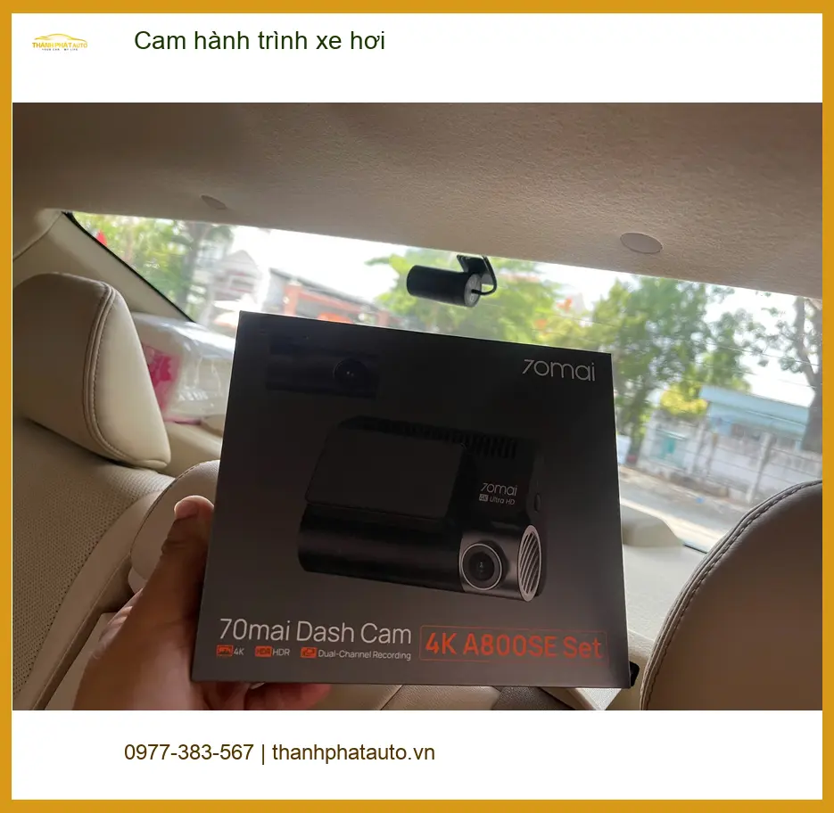 Anh Duy Khang lắp cam hành trình xe hơi Hyundai Accent ở Cần Giờ