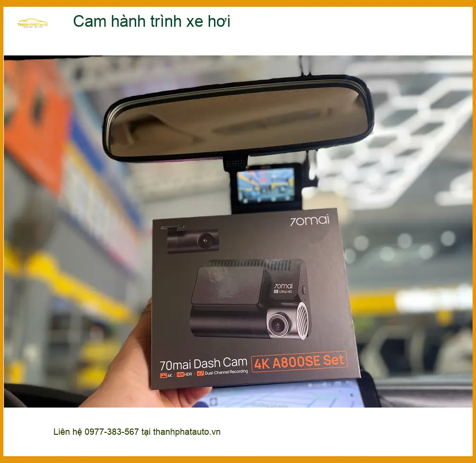 Anh Duy Khang lắp cam hành trình xe hơi Hyundai Accent ở Cần Giờ ảnh thực tế 2