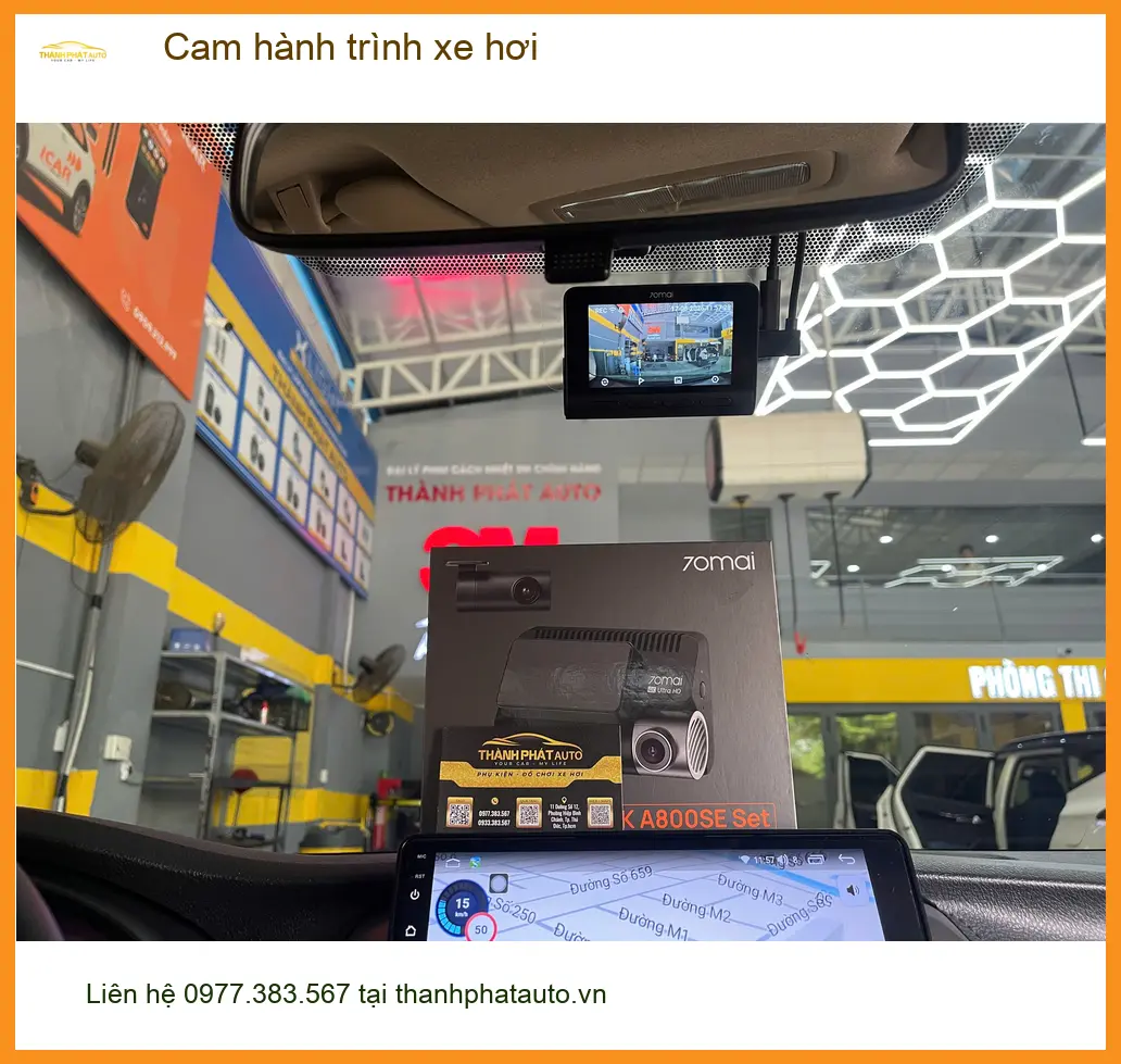 Anh Duy Khang lắp cam hành trình xe hơi Hyundai Accent ở Cần Giờ ảnh thực tế 3