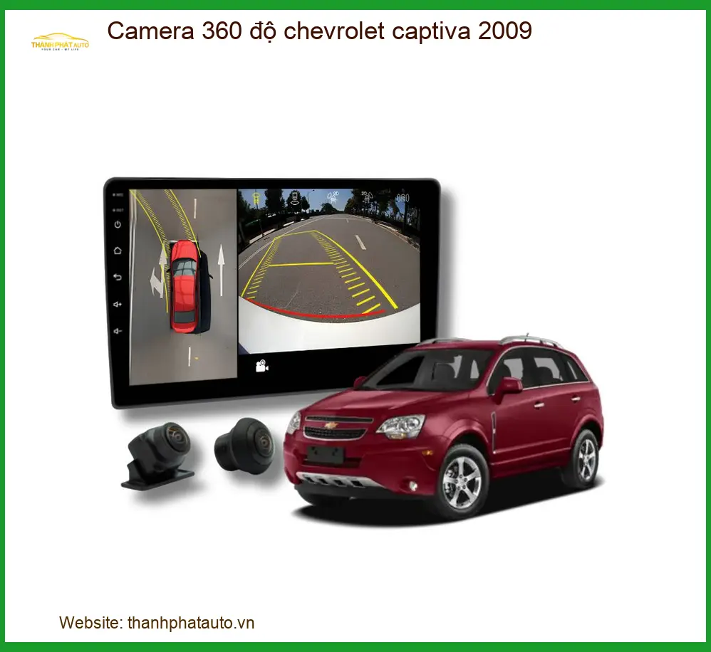 Camera 360 độ Chevrolet Captiva 2009 - Địa Chỉ Lắp Đặt Chính Hãng TPHCM