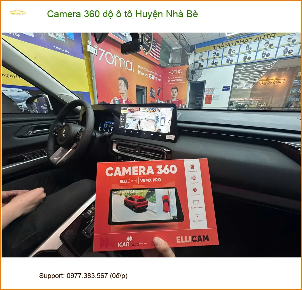 Trung Tâm Lắp Đặt Camera 360 Độ Ô Tô Xe Hơi Tại Huyện Nhà Bè - Nâng Cấp Chính Hãng ảnh thực tế 3