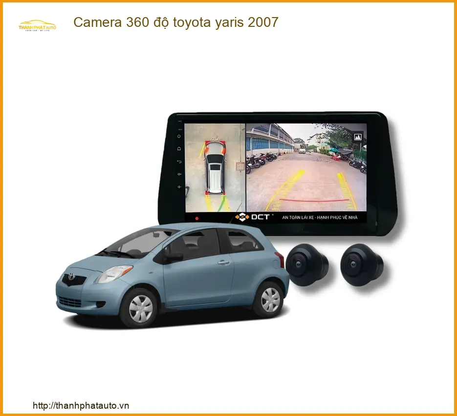 Camera 360 độ Toyota Yaris 2007 - Trung Tâm Lắp Đặt Chính Hãng TPHCM