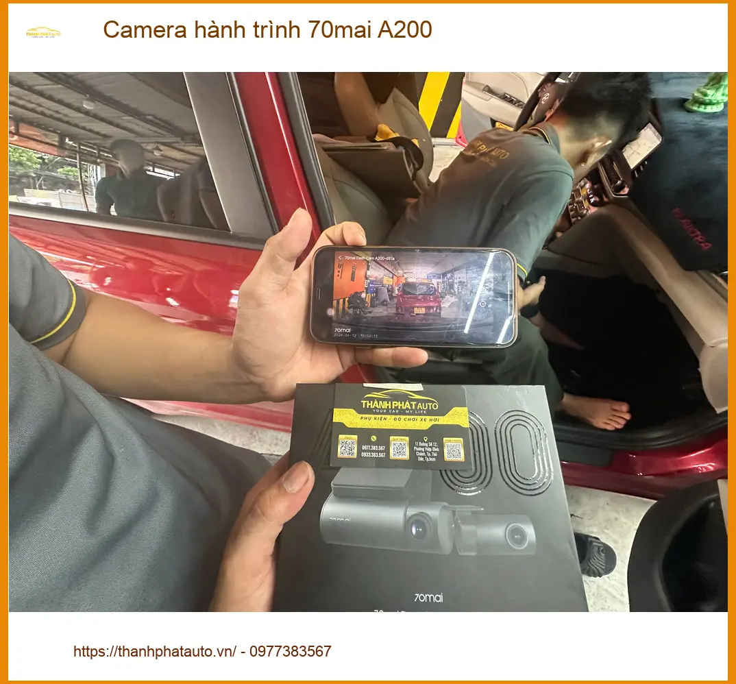 Anh Huy lắp Camera hành trình 70mai A200 cho Mazda 3 tại Quận 3 đảm bảo an toàn ảnh thực tế 2