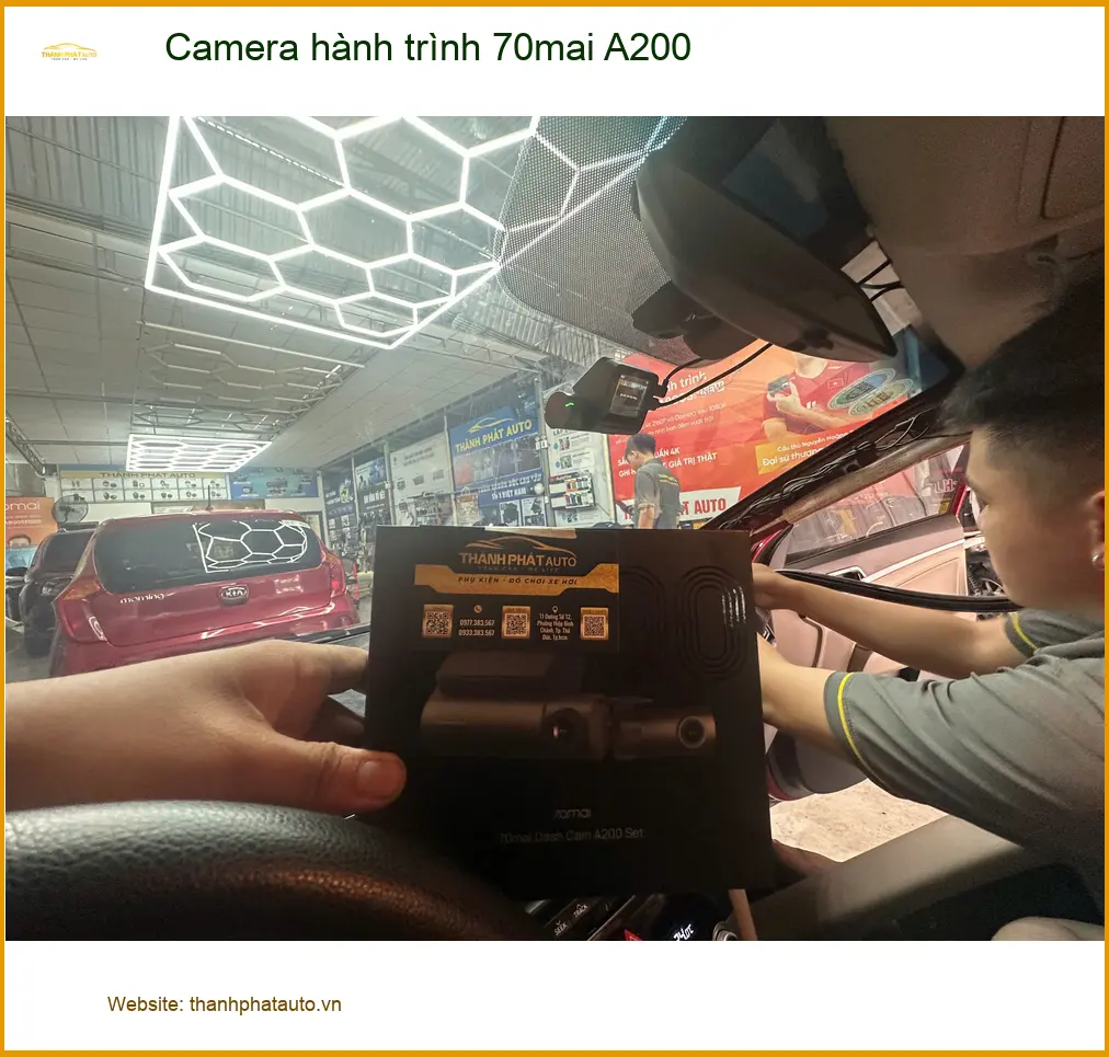 Anh Huy lắp Camera hành trình 70mai A200 cho Mazda 3 tại Quận 3 đảm bảo an toàn ảnh thực tế 3