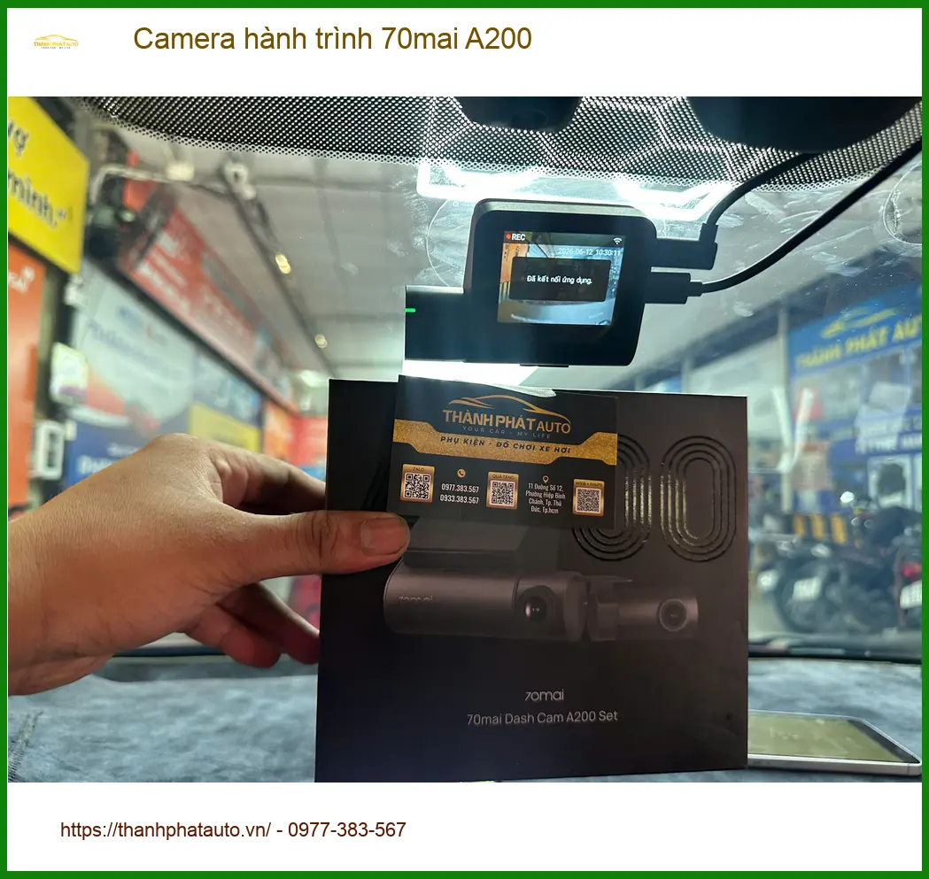 Anh Huy lắp Camera hành trình 70mai A200 cho Mazda 3 tại Quận 3 đảm bảo an toàn ảnh thực tế 4