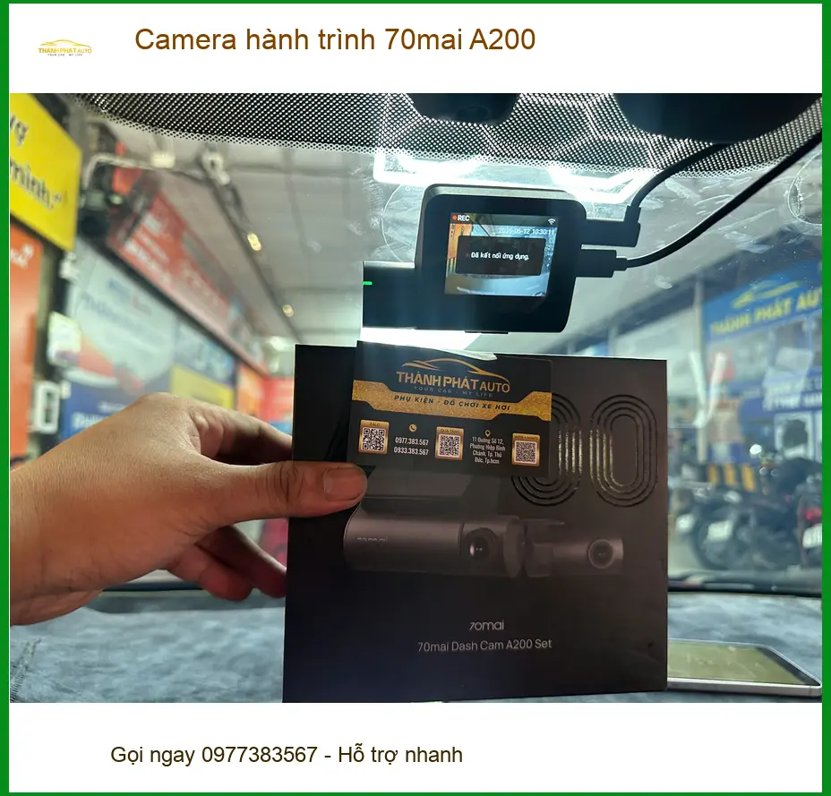 Anh Minh lắp Camera hành trình 70mai A200 cho Honda CRV tại Quận Bình Tân ảnh thực tế 2