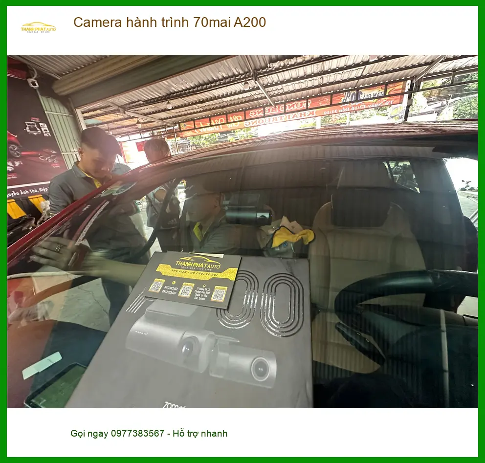 Anh Quang lắp Camera hành trình 70mai A200 cho Hyundai Accent tại Bình Thạnh ảnh thực tế 2