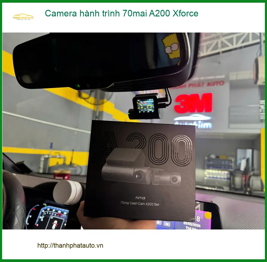 Anh Duy lắp Camera hành trình 70mai A200 Xforce cho Mazda 3 tại Quận 12