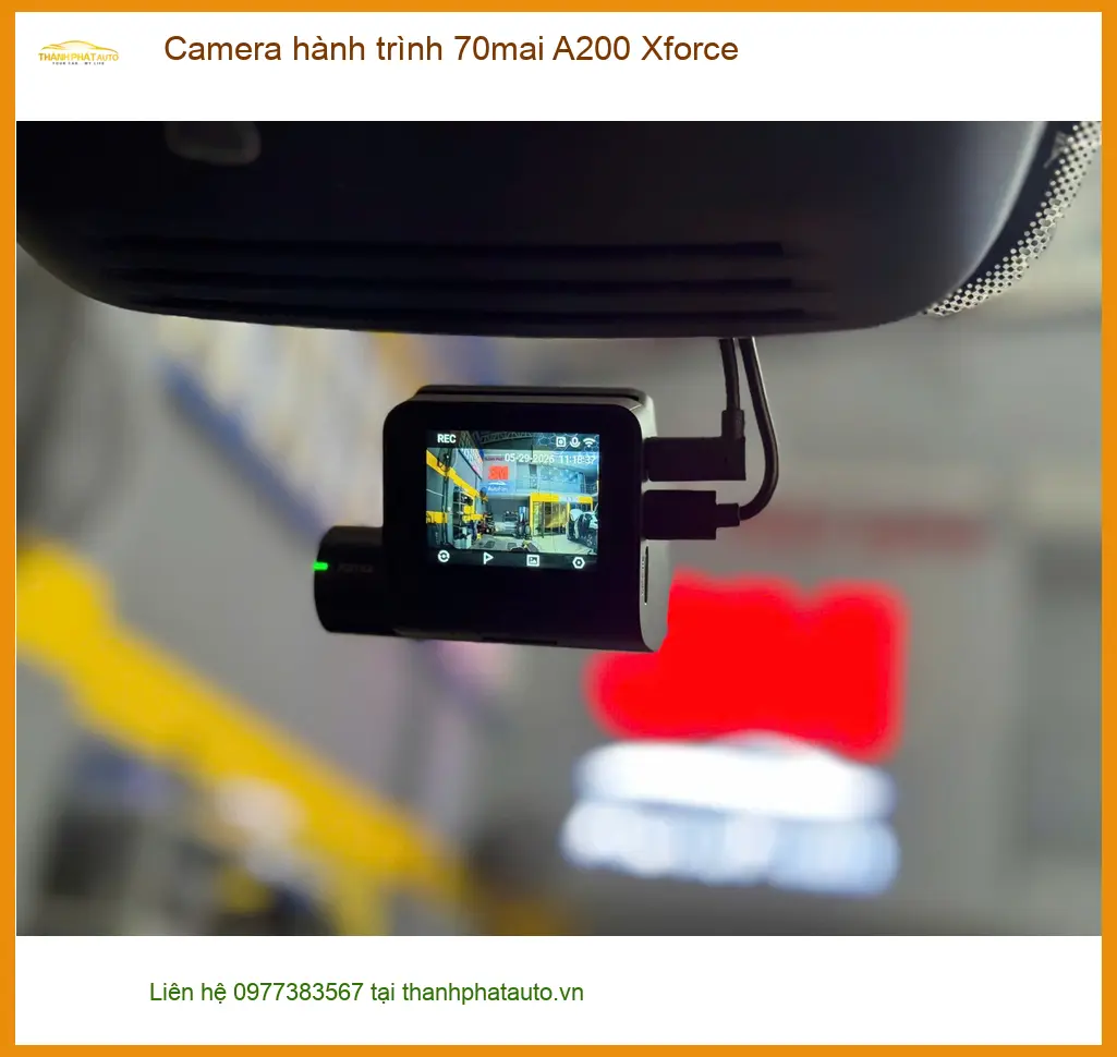 Chị Mai Hương lắp Camera hành trình 70mai A200 Xforce tại Quận Tân Phú ảnh thực tế 2