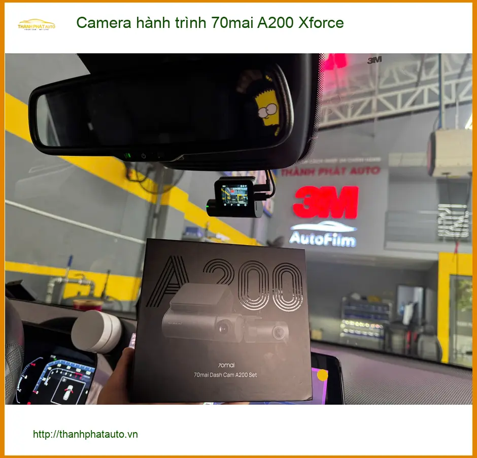 Chị Mai Hương lắp Camera hành trình 70mai A200 Xforce tại Quận Tân Phú ảnh thực tế 3