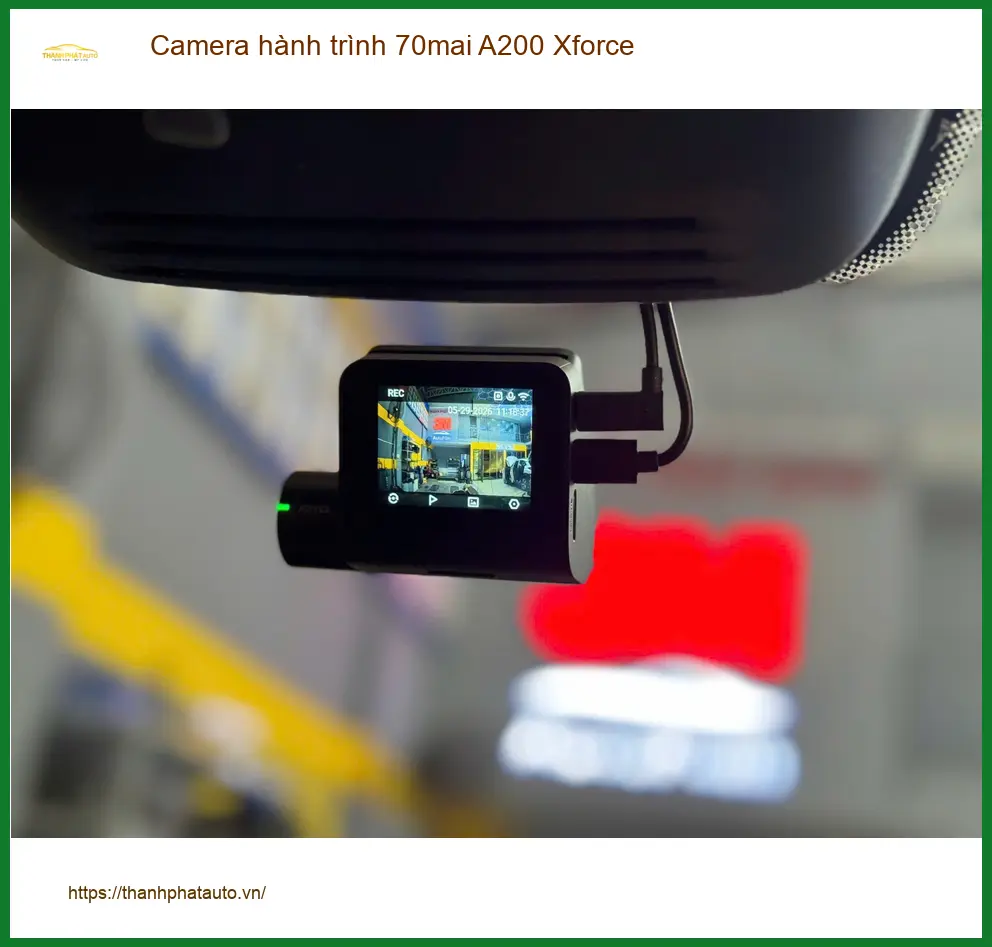 Lắp Camera hành trình 70mai A200 Xforce Quận Bình Thạnh cho xe Anh Bảo ảnh thực tế 3