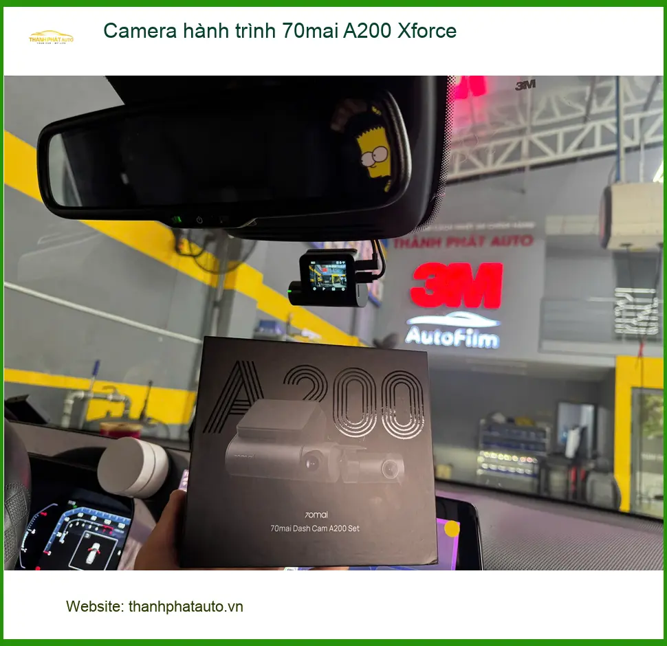 Anh Tùng lắp Camera hành trình 70mai A200 Xforce cho Accent tại Quận 5