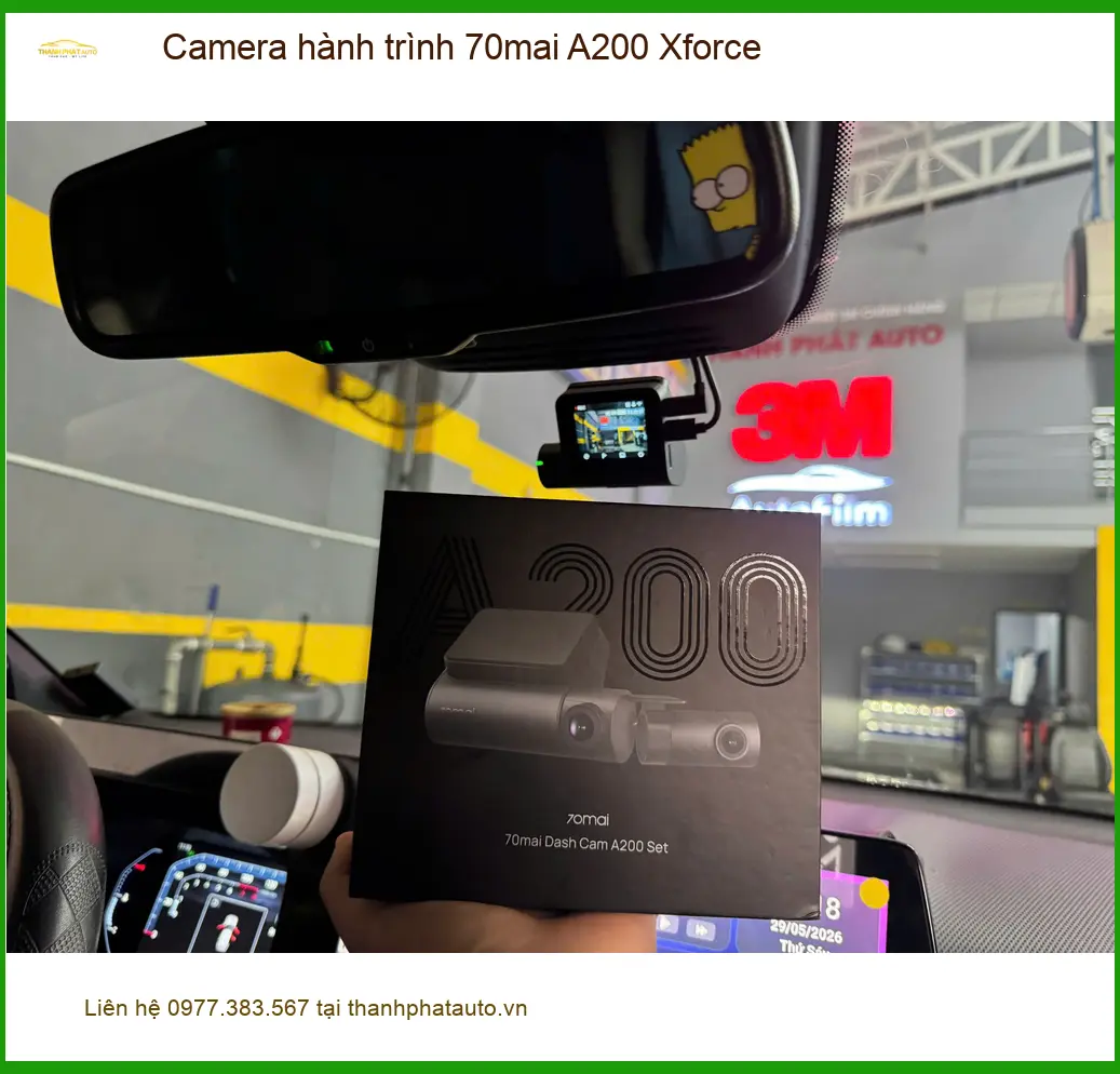 Anh Quang lắp Camera hành trình 70mai A200 Xforce tại Quận 7 ghi hình rõ nét
