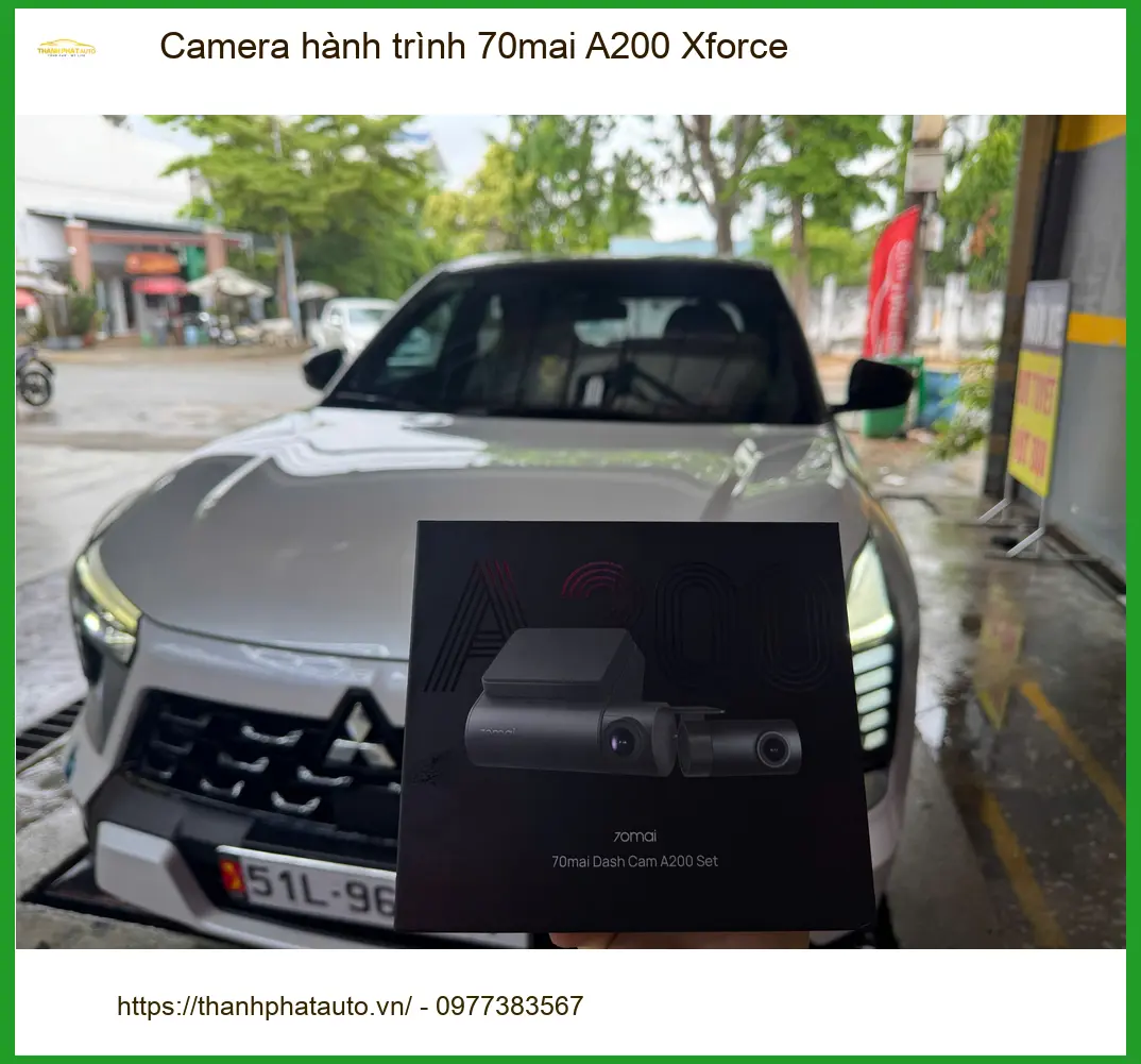 Anh Quang lắp Camera hành trình 70mai A200 Xforce tại Quận 7 ghi hình rõ nét ảnh thực tế 2