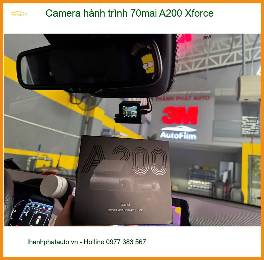 Anh Quang lắp Camera hành trình 70mai A200 Xforce tại Quận 7 ghi hình rõ nét ảnh thực tế 3