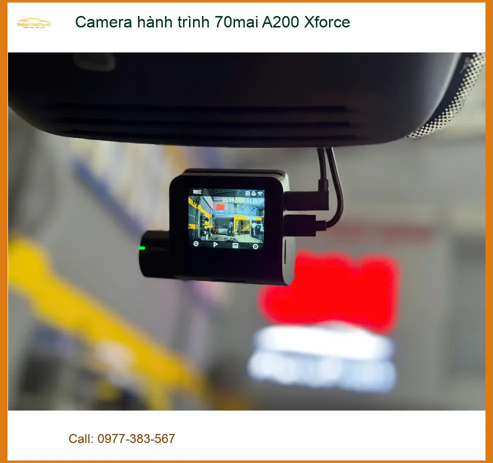 Anh Bình lắp Camera hành trình 70mai A200 Xforce cho Ford Ranger ở Hóc Môn
