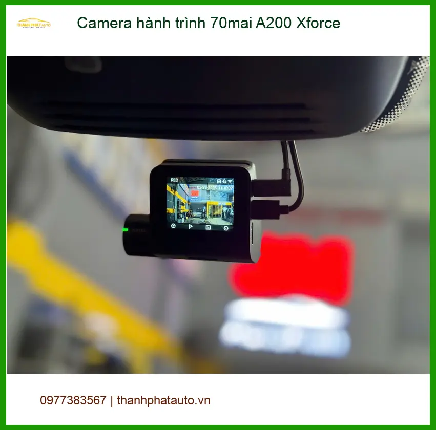 Cô Loan VF 5 lắp Camera hành trình 70mai A200 Xforce tại Nhà Bè ảnh thực tế 2