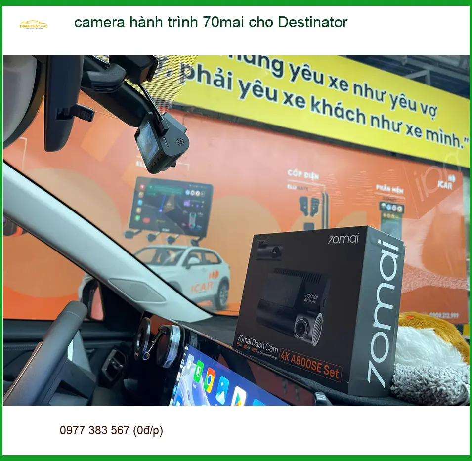 Anh Tùng lắp camera hành trình 70mai cho Suzuki XL7 tại Nhà Bè