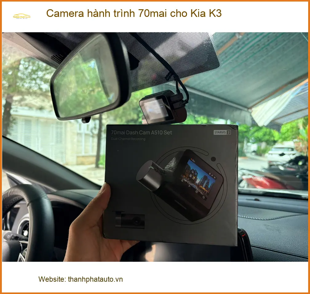 Anh Tùng lắp camera hành trình 70mai chính hãng cho Kia K3 Quận 12 sau va chạm. ảnh thực tế 4
