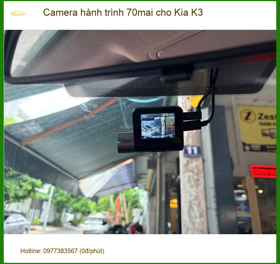 Anh Quân lắp Camera hành trình 70mai cho Kia K3 Quận Huyện Nhà Bè an tâm di chuyển