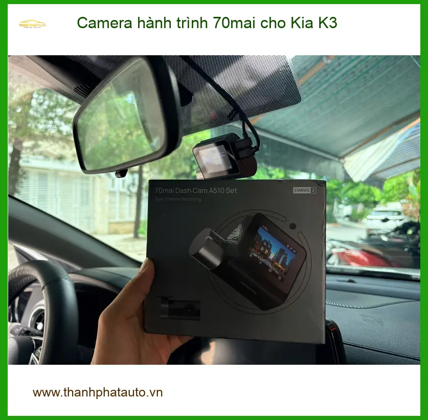 Anh Quân lắp Camera hành trình 70mai cho Kia K3 Quận Huyện Nhà Bè an tâm di chuyển ảnh thực tế 2