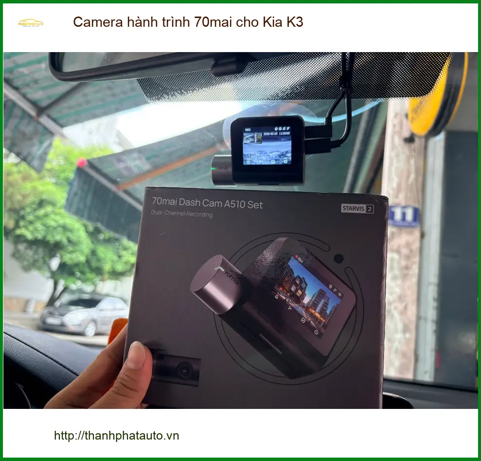 Anh Quân lắp Camera hành trình 70mai cho Kia K3 Quận Huyện Nhà Bè an tâm di chuyển ảnh thực tế 3