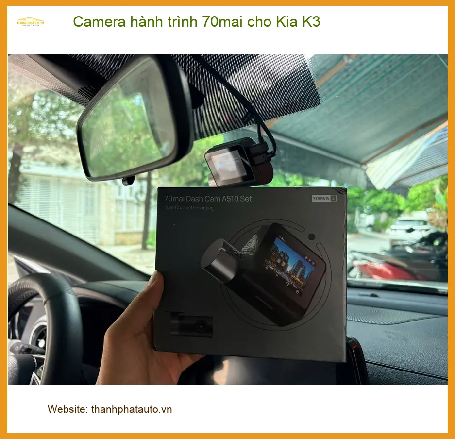 Anh Khải lắp Camera hành trình 70mai cho Kia K3 ở Quận Bình Tân