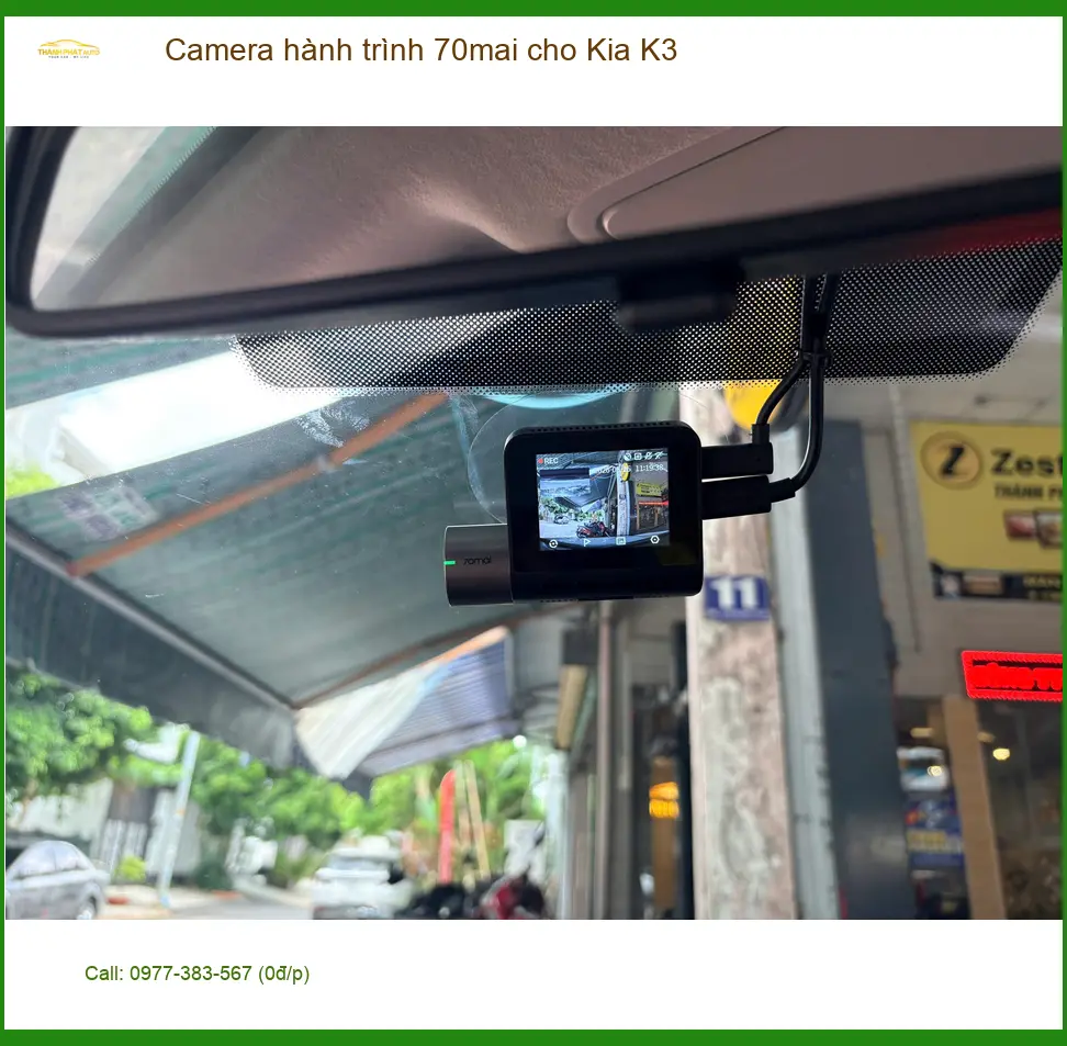 Anh Khải lắp Camera hành trình 70mai cho Kia K3 ở Quận Bình Tân ảnh thực tế 2
