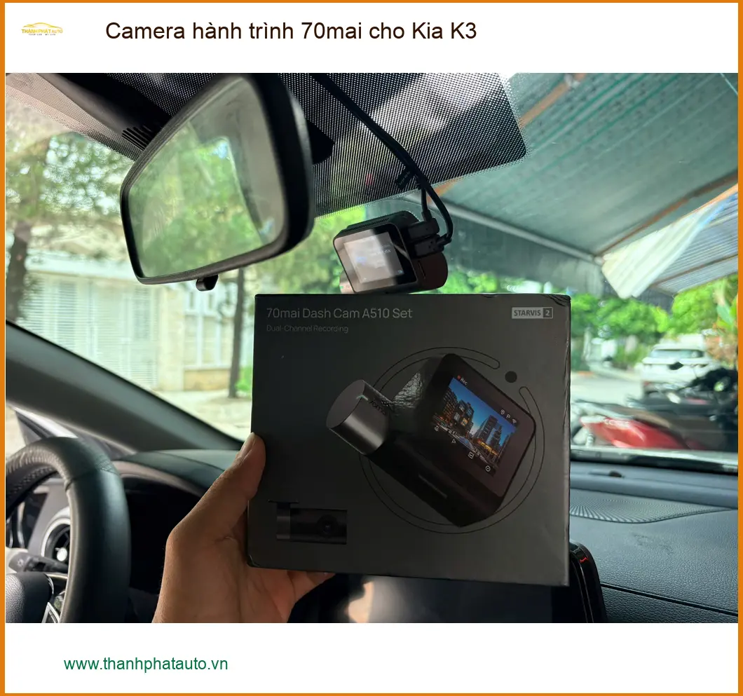 Anh Hưng lắp camera hành trình 70mai cho Kia K3 tại Quận 6 an tâm di chuyển ảnh thực tế 2