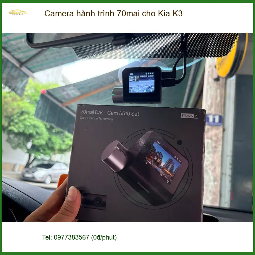 Anh Hưng lắp camera hành trình 70mai cho Kia K3 tại Quận 6 an tâm di chuyển ảnh thực tế 3
