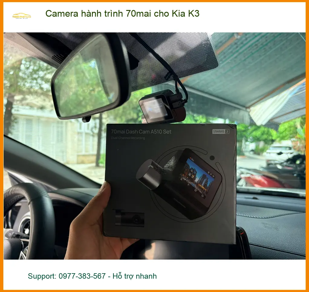 Anh Tuấn lắp camera hành trình 70mai cho Kia K3 tại Quận Tân Bình an tâm lái ảnh thực tế 5