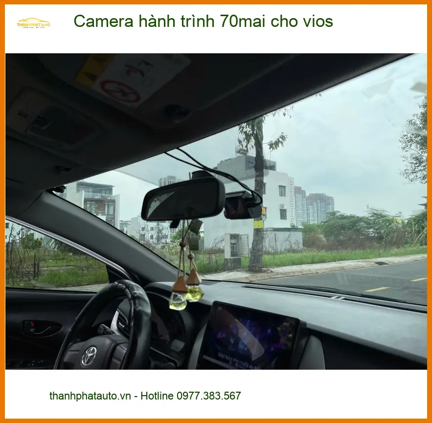 Anh Minh lắp Camera hành trình 70mai cho Vios tại Quận Tân Phú uy tín