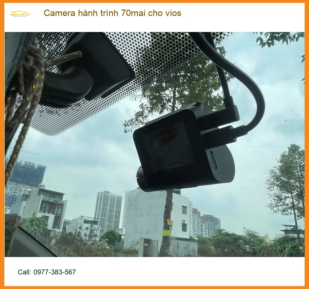 Anh Minh lắp Camera hành trình 70mai cho Vios tại Quận Tân Phú uy tín ảnh thực tế 3