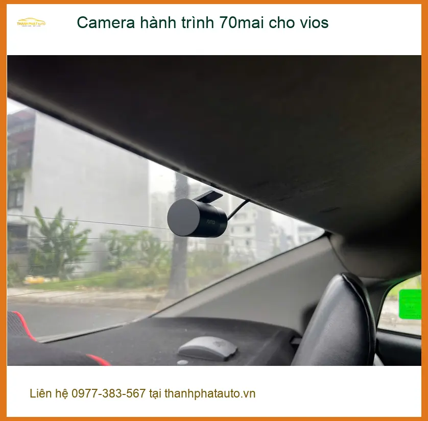 Anh Minh lắp camera hành trình 70mai cho Toyota Vios tại Quận 12