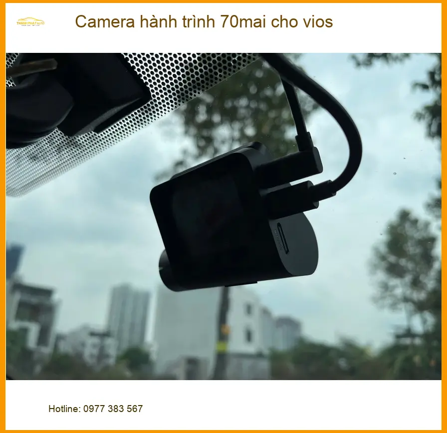 Anh Minh lắp camera hành trình 70mai cho Toyota Vios tại Quận 12 ảnh thực tế 2